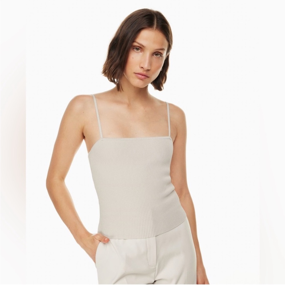 Babaton sculpt knit cami tank mauve xs